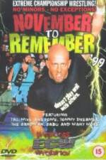 Watch ECW - November To Remember '99 Vodlocker